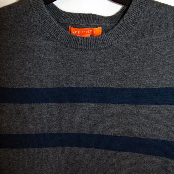 Joe Fresh Long Sleeve Striped Pullover - Size L - Picture 2 of 4